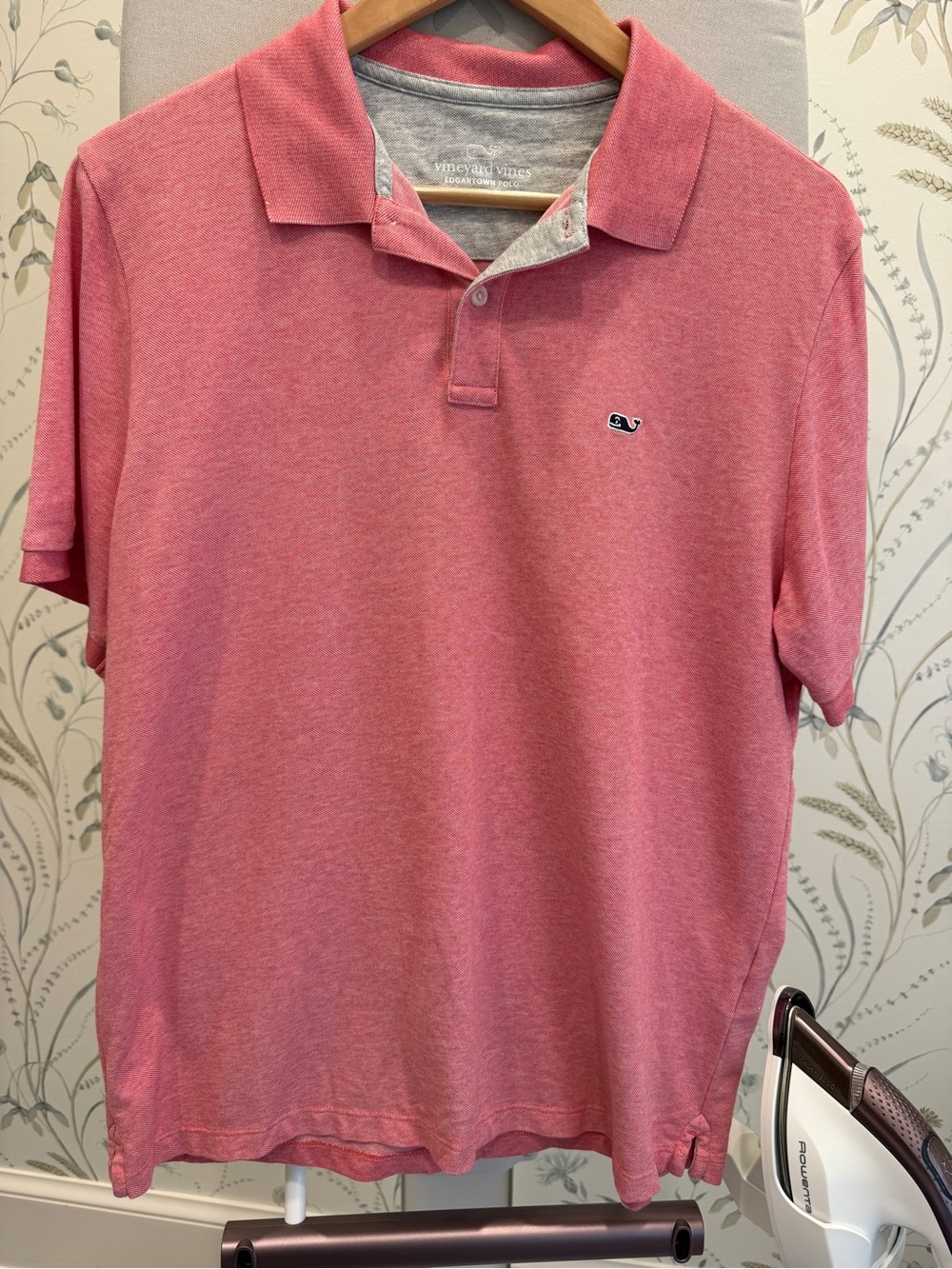 Vineyard Vines Heathered Coral Polo